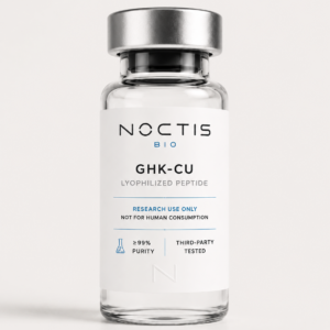 GHK-Cu copper peptide research vial lyophilized